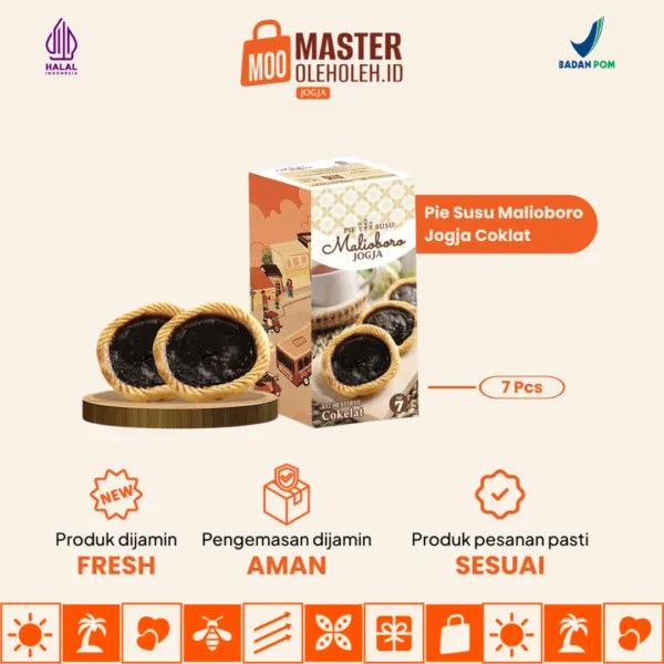 Pie Susu Malioboro Jogja Rasa Cokelat 7pcs