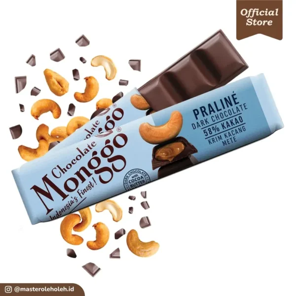 Cokelat Monggo Praliné 58% Bar 40gr