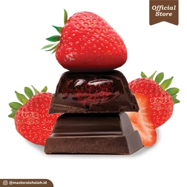 Cokelat Monggo Strawberry Dark 58% Bar 40gr 1