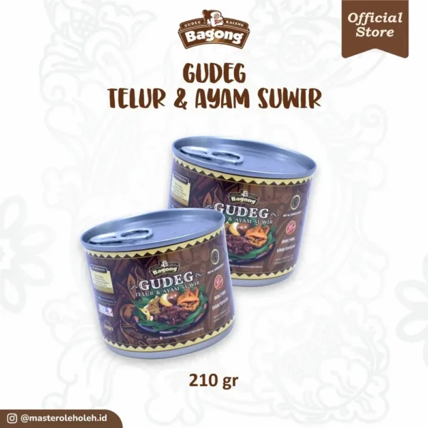 Gudeg Bagong Telur & Ayam Suwir 210gr